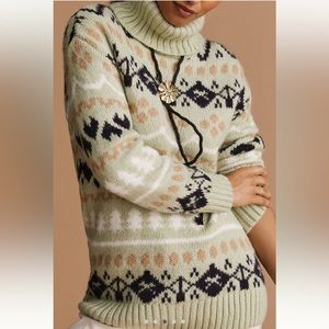 Turtle neck tunic sweater by Anthropologie